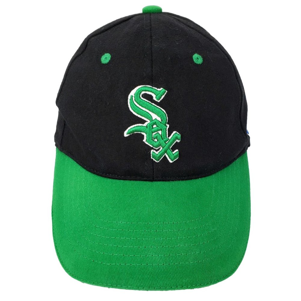 Chicago White Sox Hat OSFA Black Green Miller Lite Logo‎ Baseball Cap MLB Irish